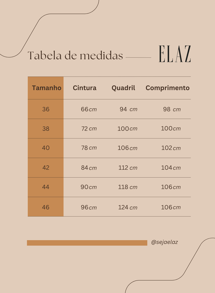 Calca Alfaiataria Marrom Eliana