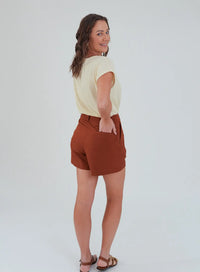 Shorts Alfaiataria Siena Terracota
