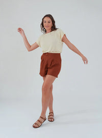 Shorts Alfaiataria Siena Terracota