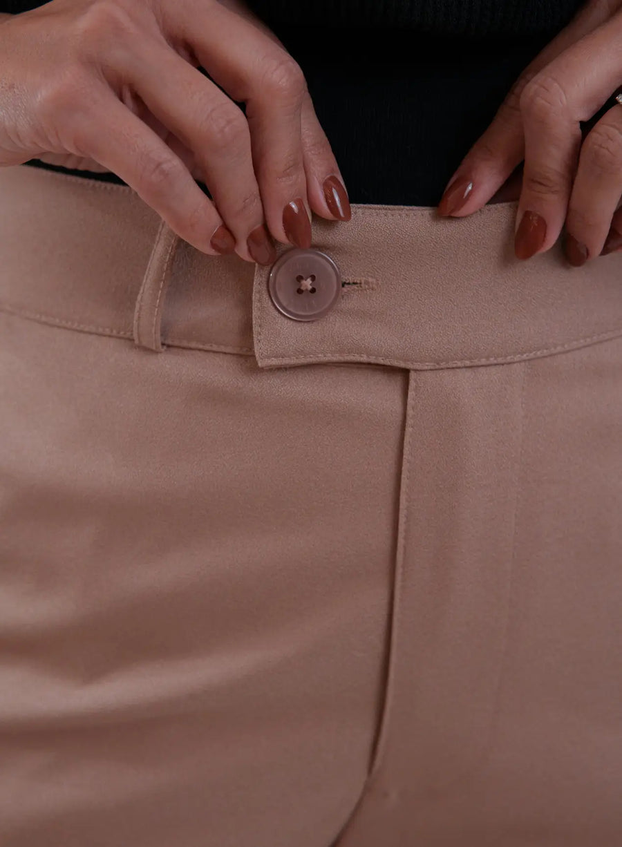 Calça Alfaiataria Feminina Caramelo Eliana