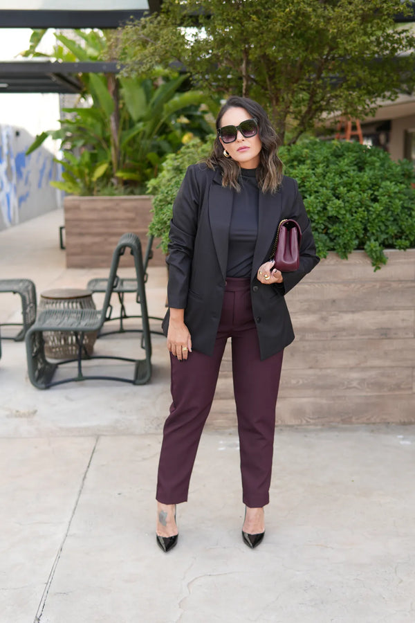 Blazer Alfaiataria Feminino Preto Thássia