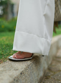 Calça Alfaiataria Feminina Sol - Off White