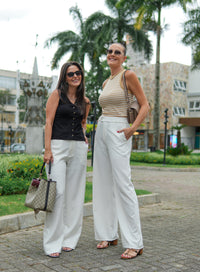 Calça Alfaiataria Feminina Sol - Off White