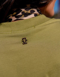 T-shirt Gola Larga Bela Verde