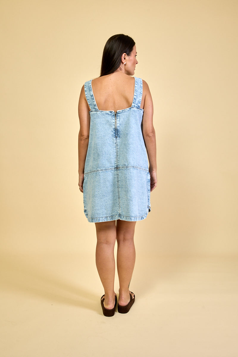 Vestido Jeans Claro Camille