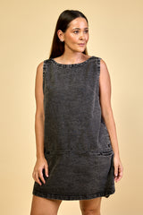Vestido Jeans Preto Camille