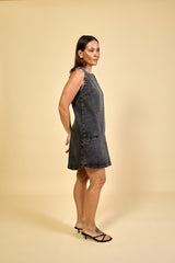Vestido Jeans Preto Camille