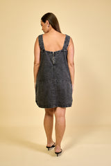 Vestido Jeans Preto Camille