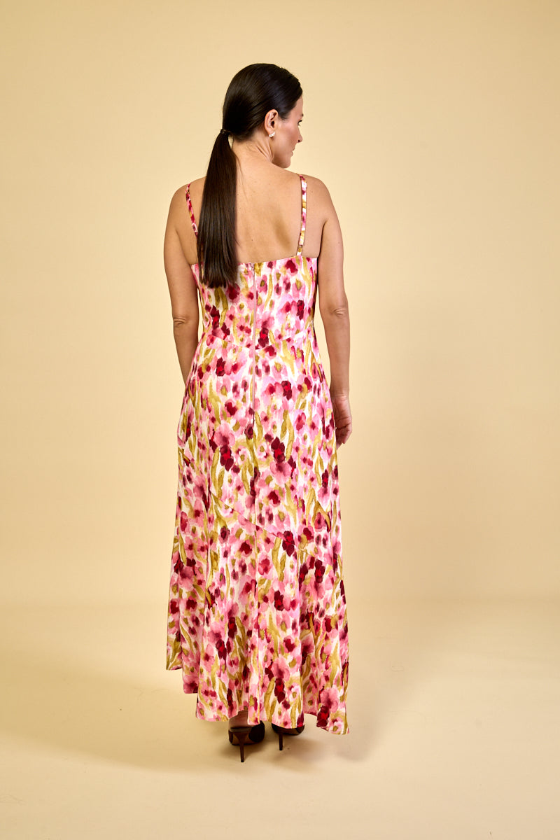 Vestido em Viscose Estampado Dominique