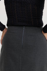 Saia Feminina Assimétrica Angélica - Cinza