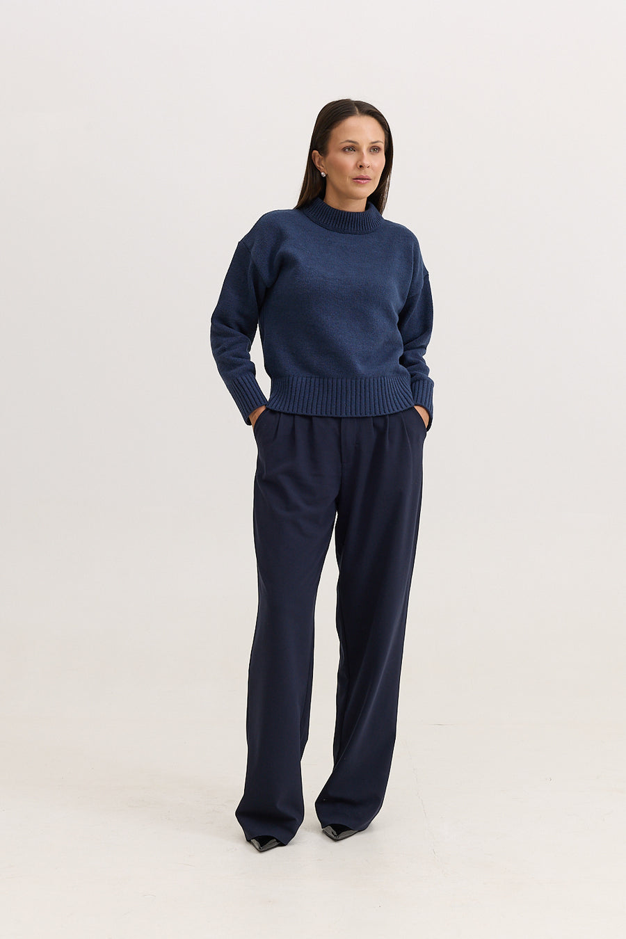 Casaco de Tricot Feminino Dorothy - Marinho