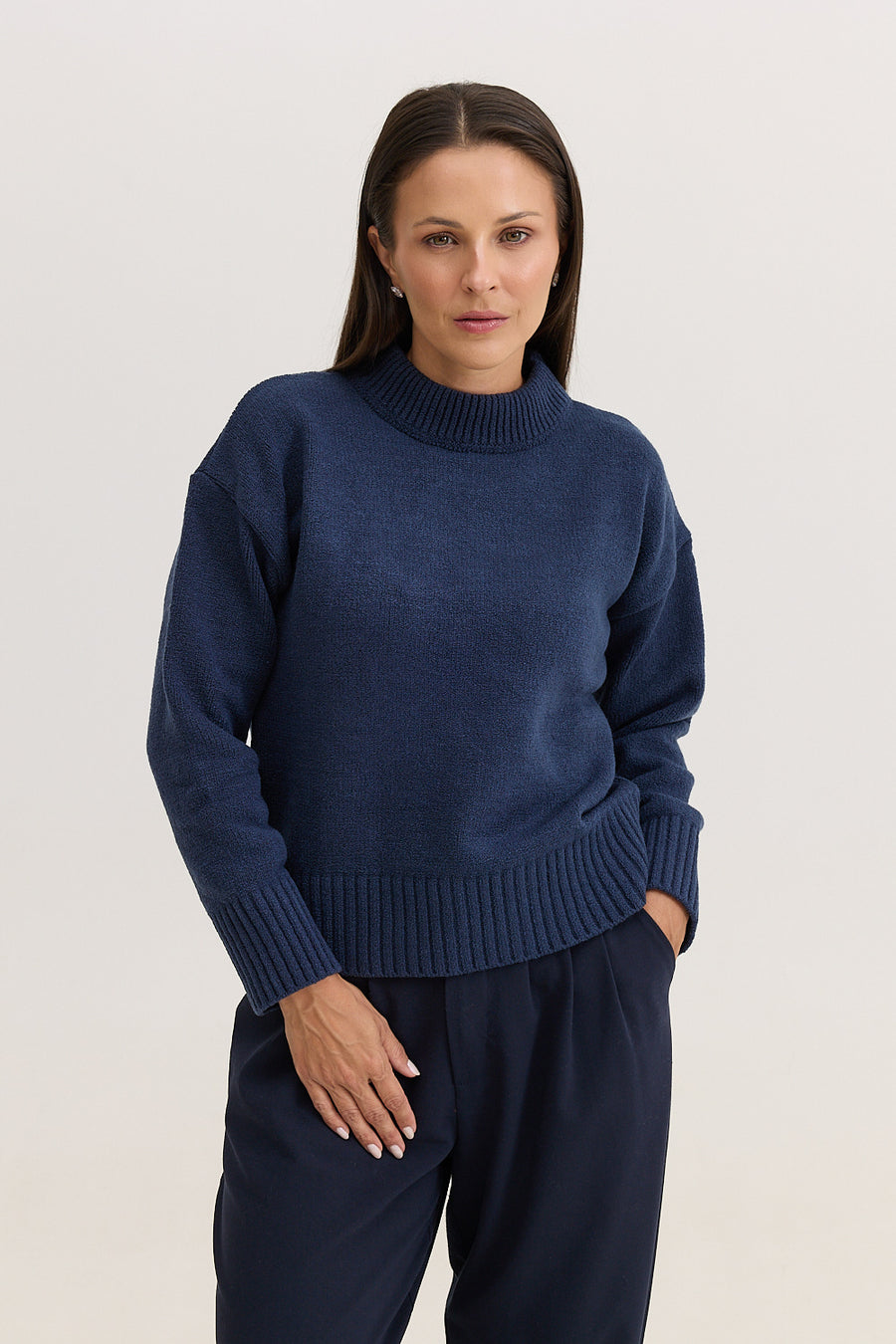 Casaco de Tricot Feminino Dorothy - Marinho