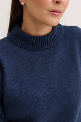 Casaco de Tricot Feminino Dorothy - Marinho