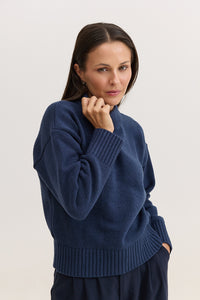 Casaco de Tricot Feminino Dorothy - Marinho