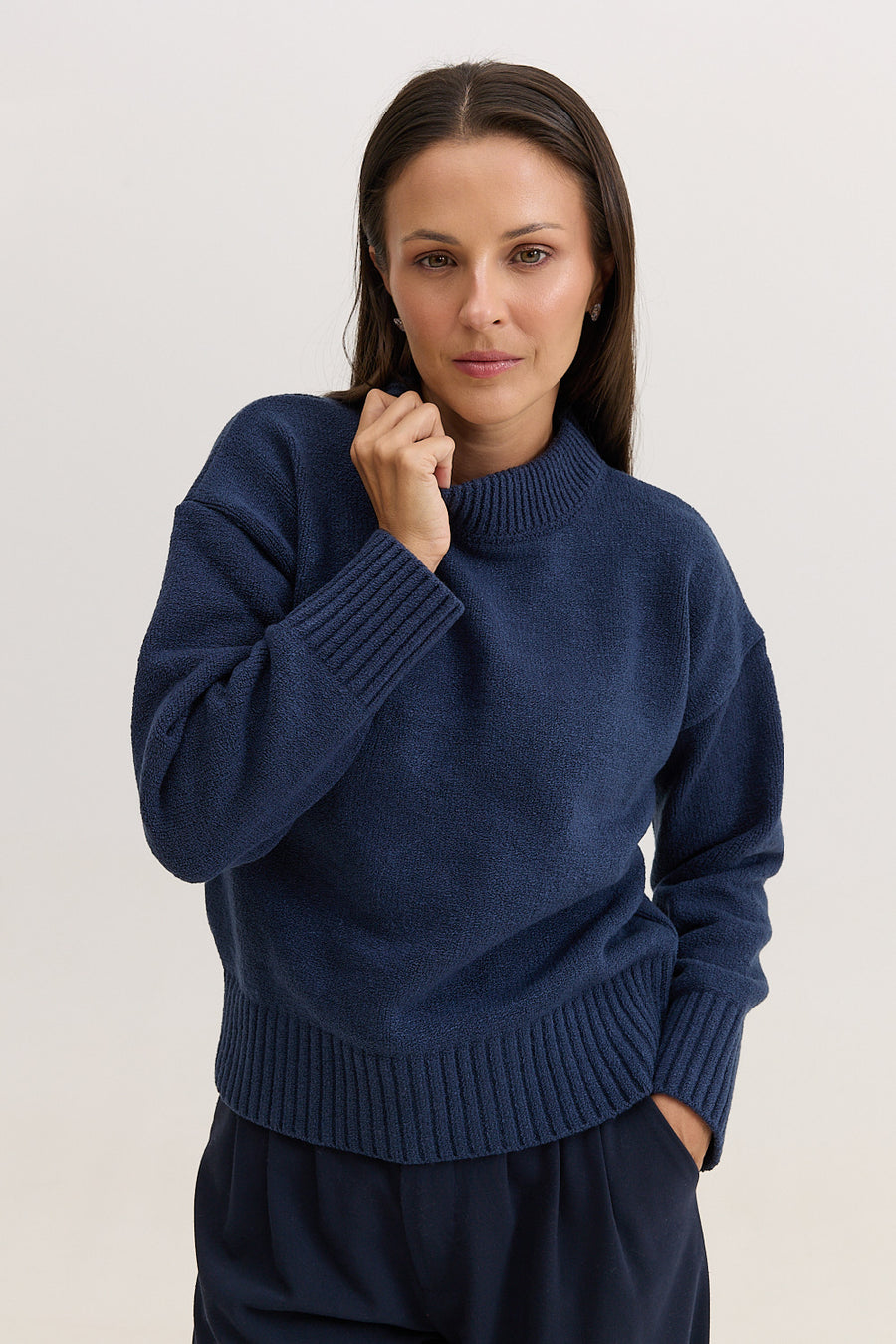 Casaco de Tricot Feminino Dorothy - Marinho