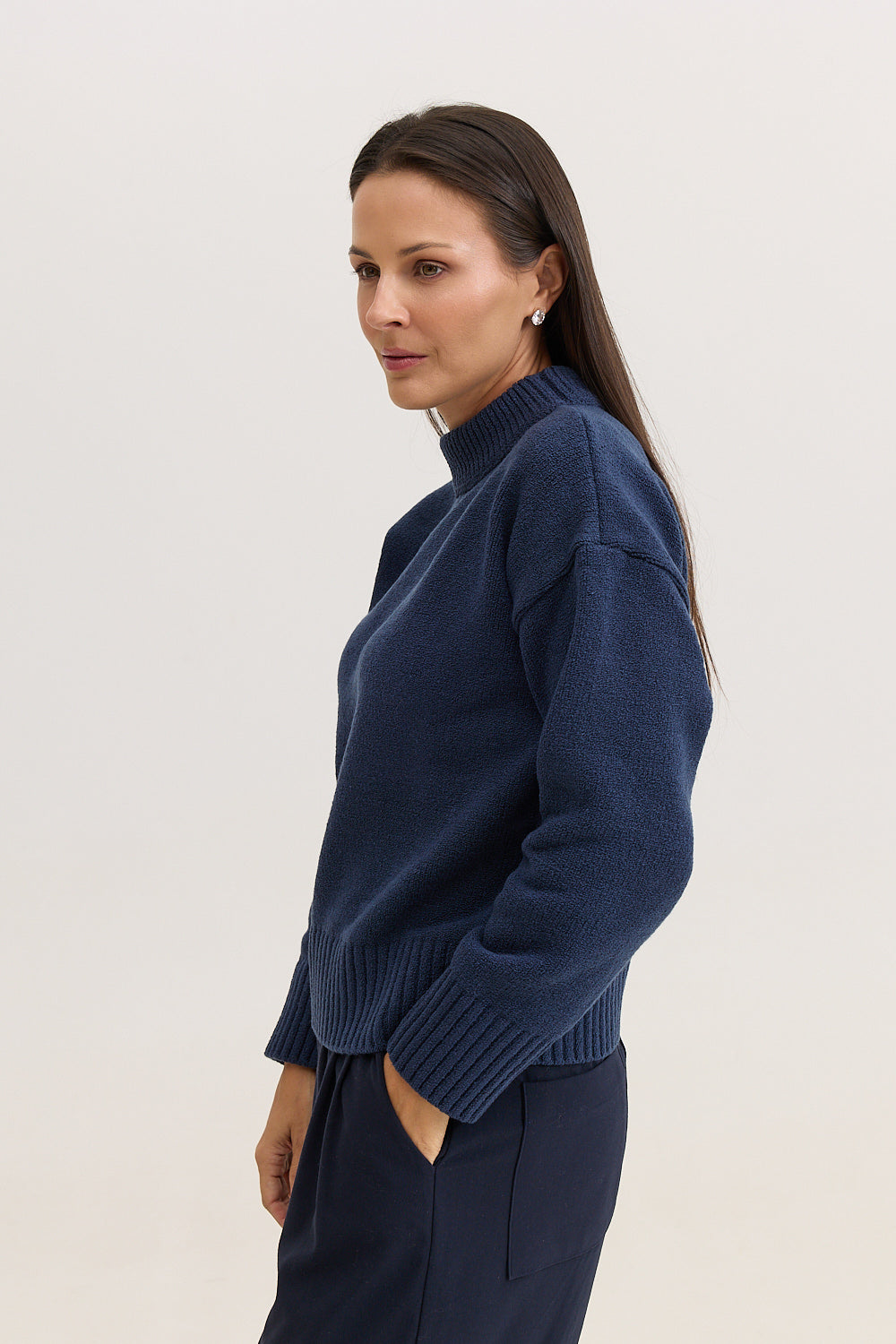 Casaco de Tricot Feminino Dorothy - Marinho