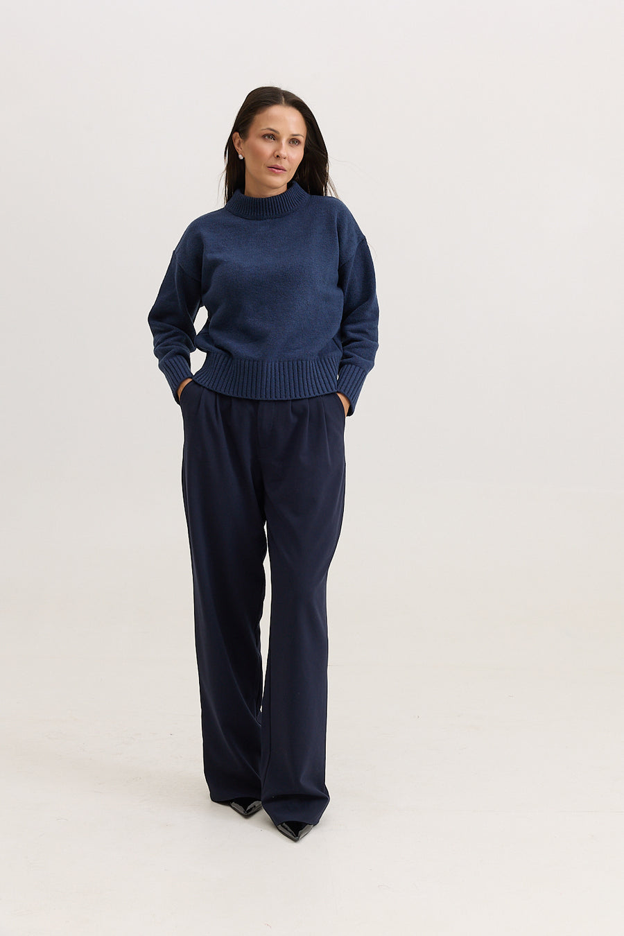 Casaco de Tricot Feminino Dorothy - Marinho