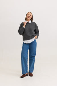 Casaco de Tricot Feminino Dorothy - Cinza