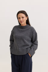Casaco de Tricot Feminino Dorothy - Cinza