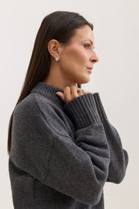 Casaco de Tricot Feminino Dorothy - Cinza