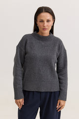 Casaco de Tricot Feminino Dorothy - Cinza
