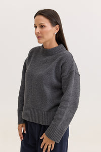 Casaco de Tricot Feminino Dorothy - Cinza