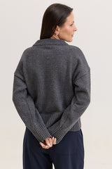 Casaco de Tricot Feminino Dorothy - Cinza