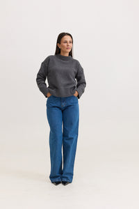 Casaco de Tricot Feminino Dorothy - Cinza