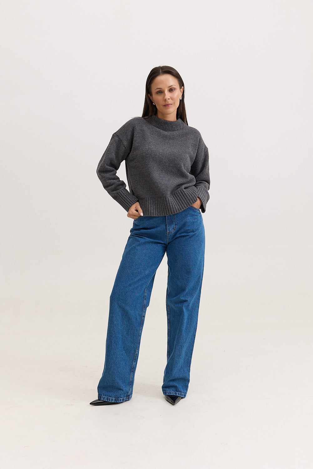 Casaco de Tricot Feminino Dorothy - Cinza