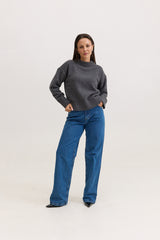 Casaco de Tricot Feminino Dorothy - Cinza