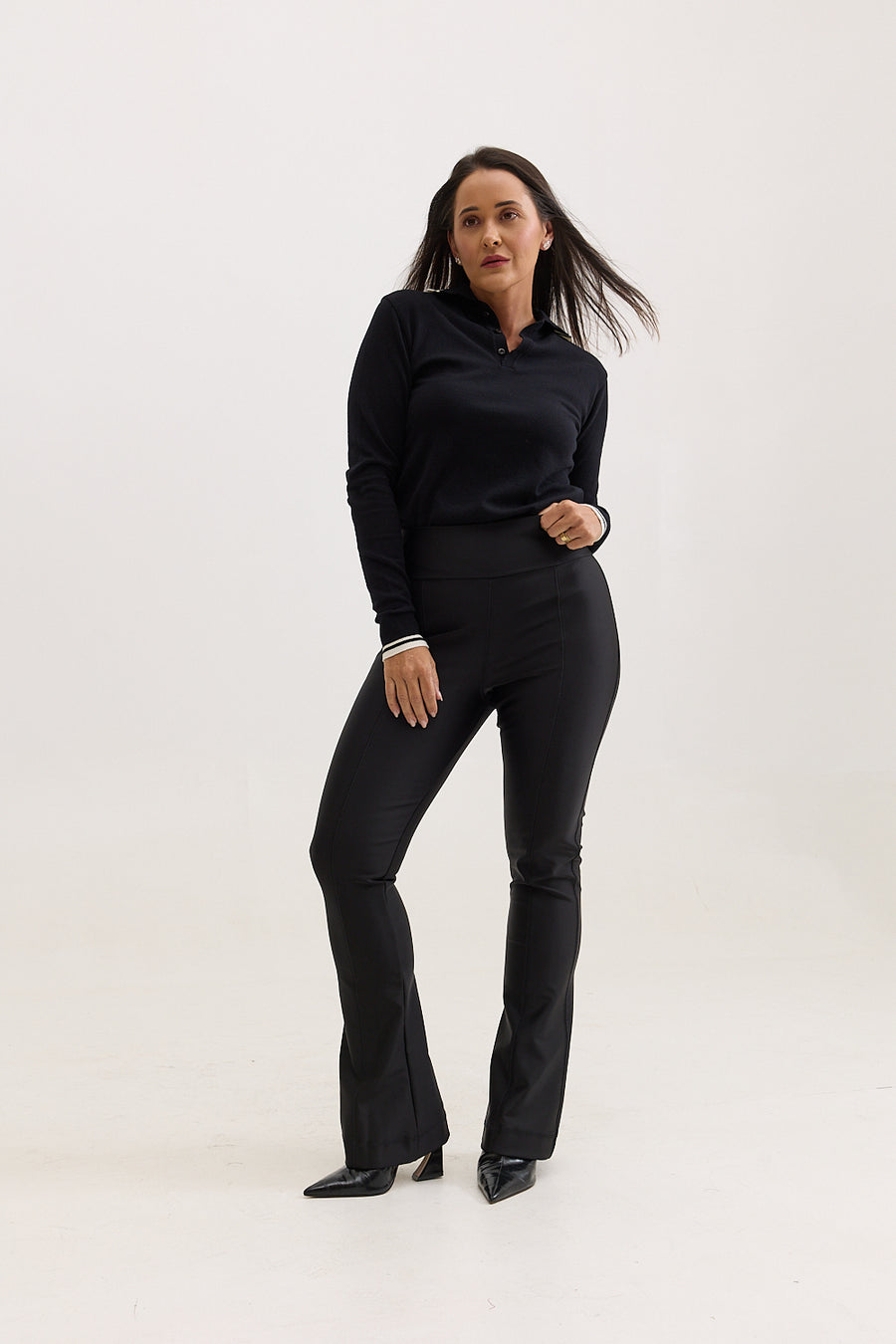 Calça Bailarina Malha Supreme Lorena - Preta