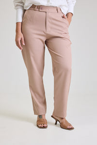 Calça Alfaiataria Feminina Bege Eliana
