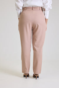 Calça Alfaiataria Feminina Bege Eliana