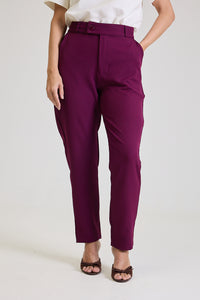 Calça Alfaiataria Feminina Eliana - Ameixa