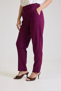 Calça Alfaiataria Feminina Eliana - Ameixa