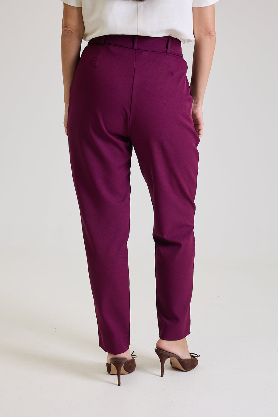 Calça Alfaiataria Feminina Eliana - Ameixa