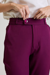 Calça Alfaiataria Feminina Eliana - Ameixa