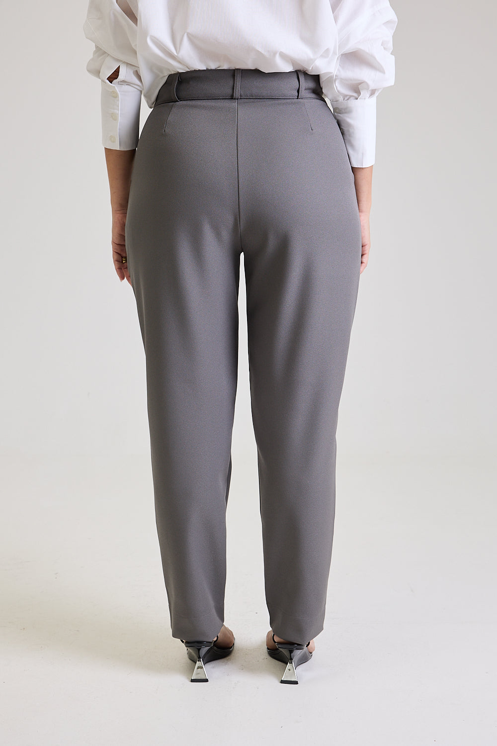 Calça Alfaiataria Feminina Cinza Eliana