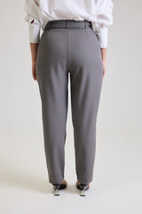 Calça Alfaiataria Feminina Cinza Eliana