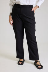 Calça Alfaiataria Feminina Preta Eliana