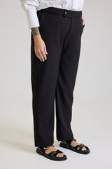 Calça Alfaiataria Feminina Preta Eliana