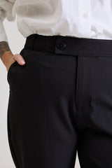 Calça Alfaiataria Feminina Preta Eliana