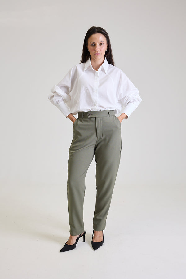 Calça Alfaiataria Feminina Eliana - Verde Oliva