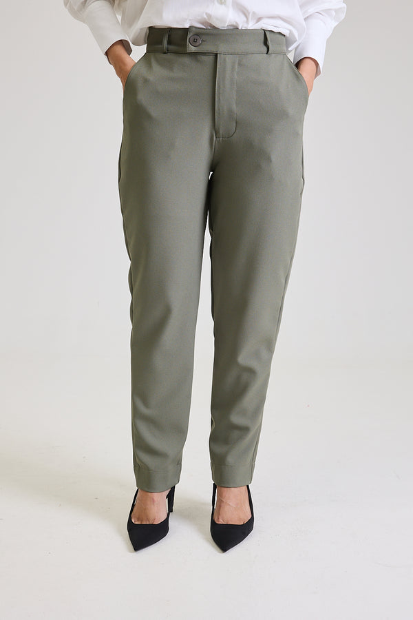 Calça Alfaiataria Feminina Eliana - Verde Oliva