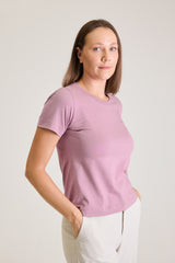 T-shirt Feminina Algodão com Elastano Nina - Lilás