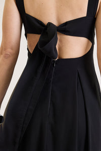Vestido Longo Em Viscose Elise - Preto