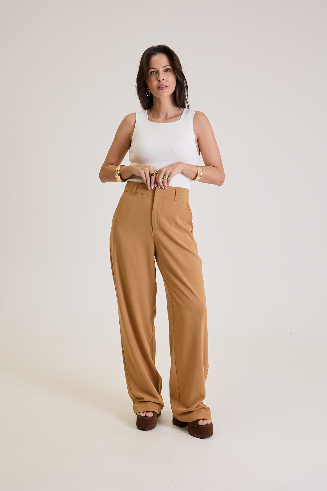 Regata Feminina Em Tricot Brigitte - Off White