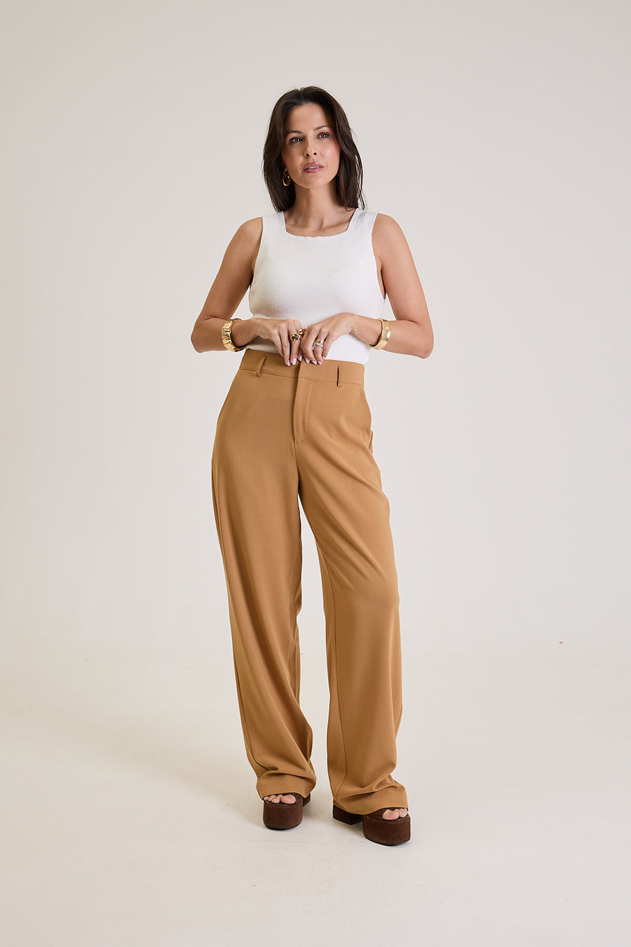 Regata Feminina Em Tricot Brigitte - Off White