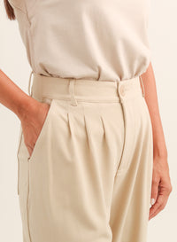 Calça Alfaiataria Feminina Luma - Bege