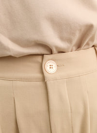 Calça Alfaiataria Feminina Luma - Bege